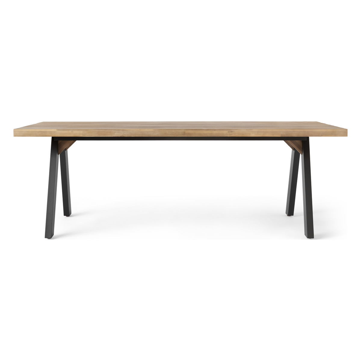 Bosco Garden Dining Table, Black & Acacia Wood – image 2