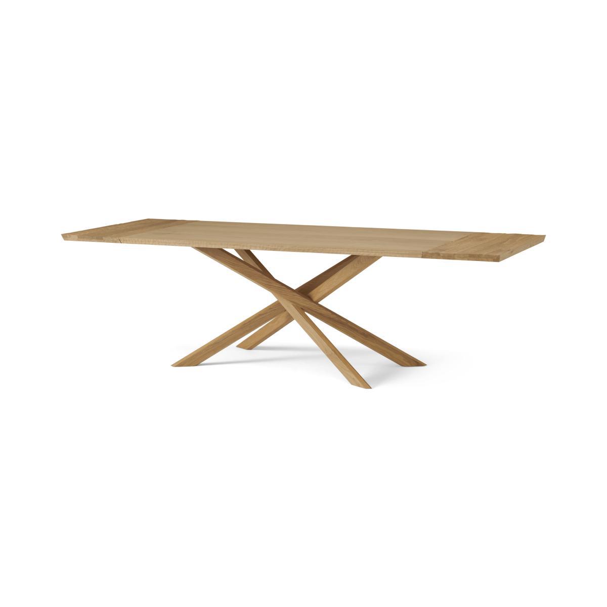 Abbon 6-12 Seat Extending Dining Table, Textured Oak – image 2
