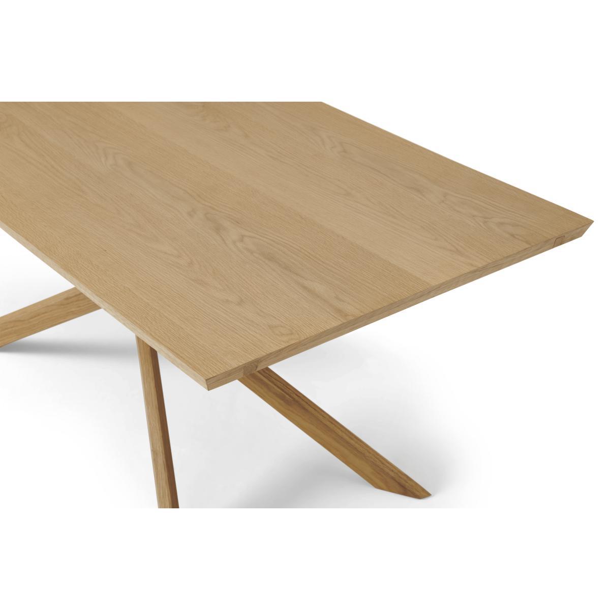 Abbon 6-12 Seat Extending Dining Table, Textured Oak – image 6