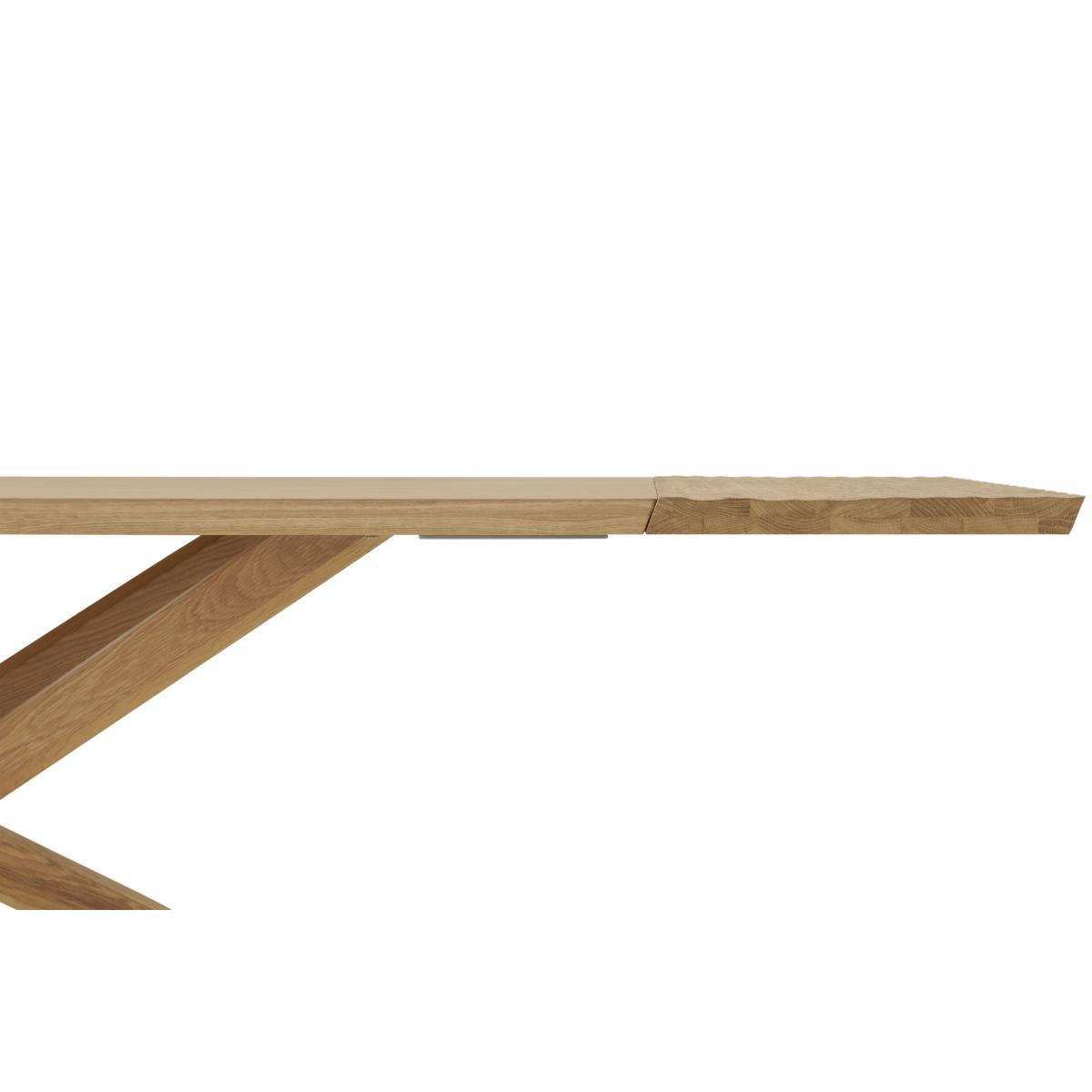 Abbon 6-12 Seat Extending Dining Table, Textured Oak – image 7
