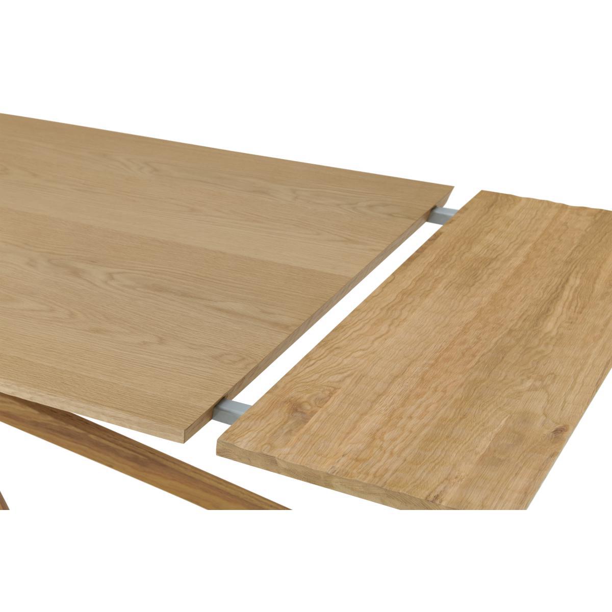 Abbon 6-12 Seat Extending Dining Table, Textured Oak – image 9