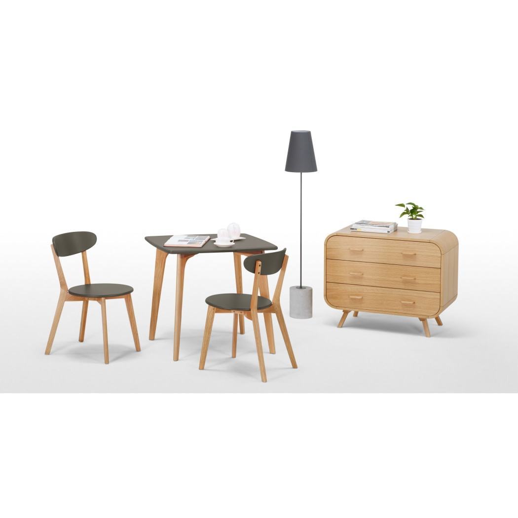 Fjord Compact Dining Table, Oak and Grey – image 7