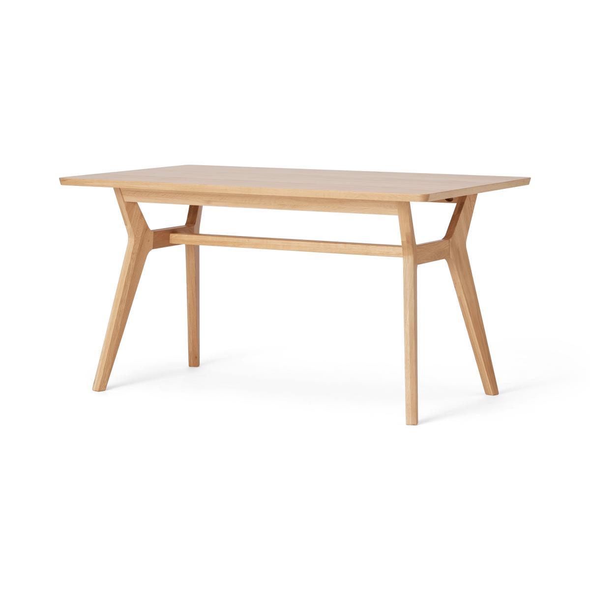 Jenson 6 Seat Dining Table, Oak – image 5