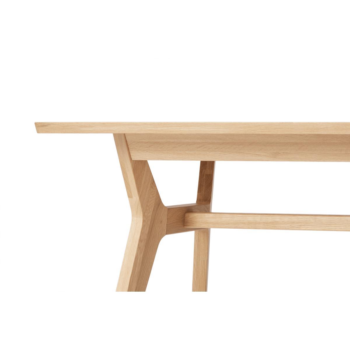 Jenson 6 Seat Dining Table, Oak – image 7