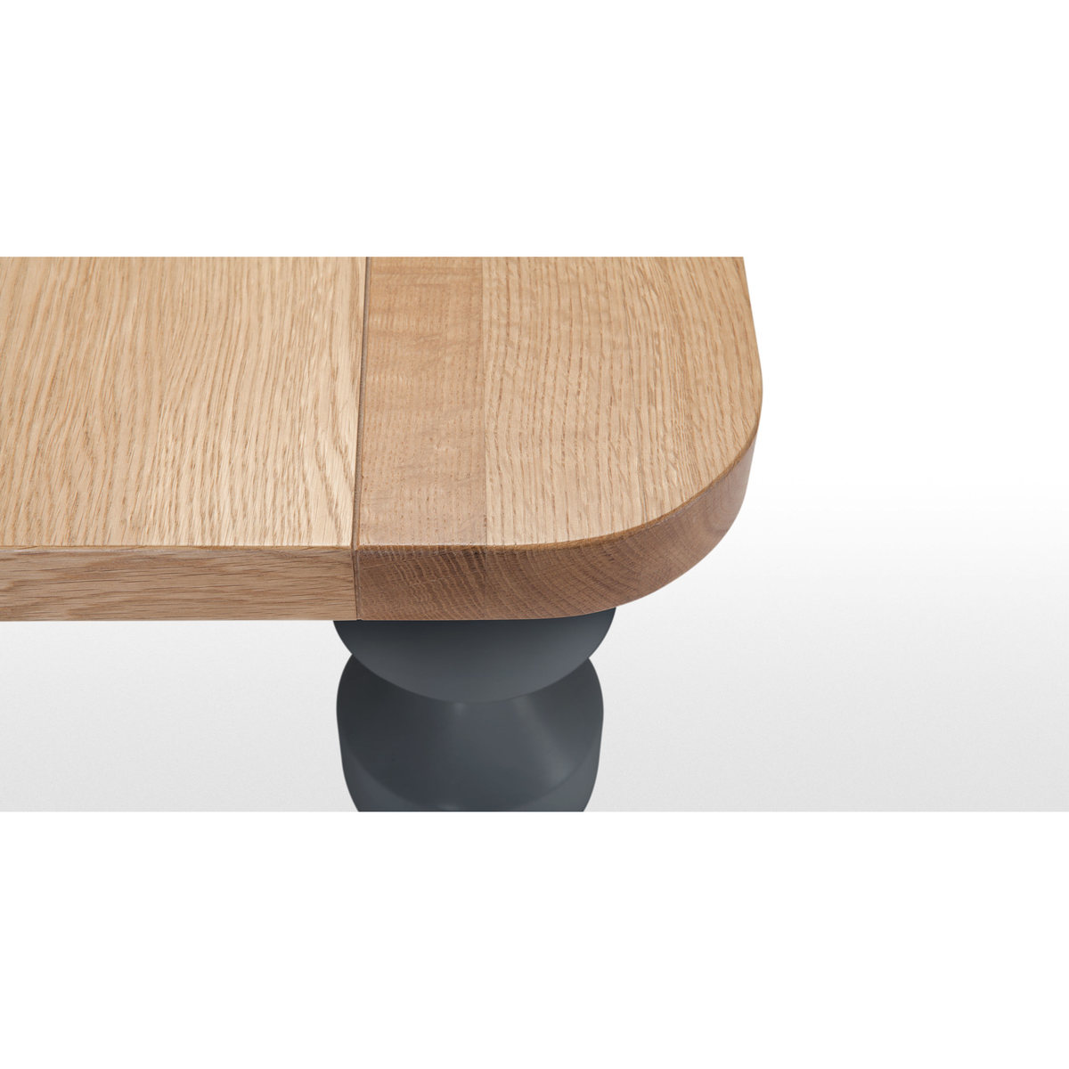 Betty 8-10 Seat Extending Dining Table, Oak and Grey – image 4