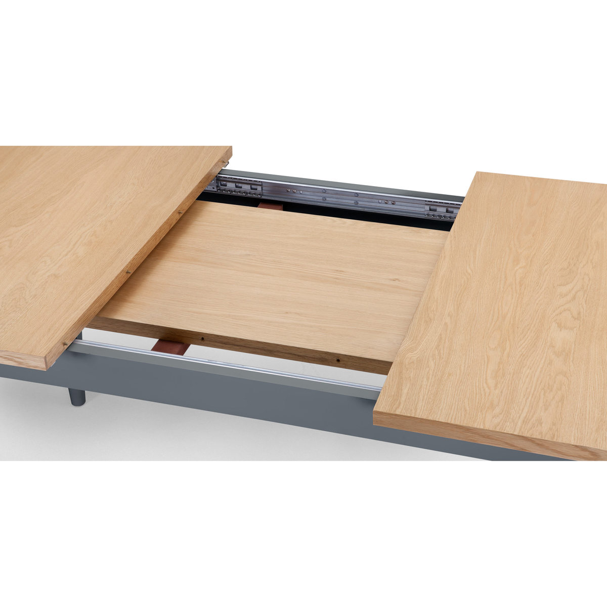 Betty 8-10 Seat Extending Dining Table, Oak and Grey – image 5