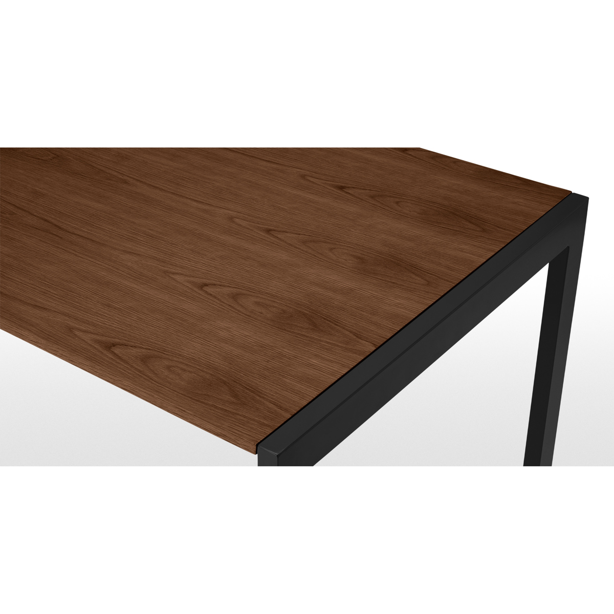 Swift 4-8 Seat Dining Table, Walnut & Black – image 8