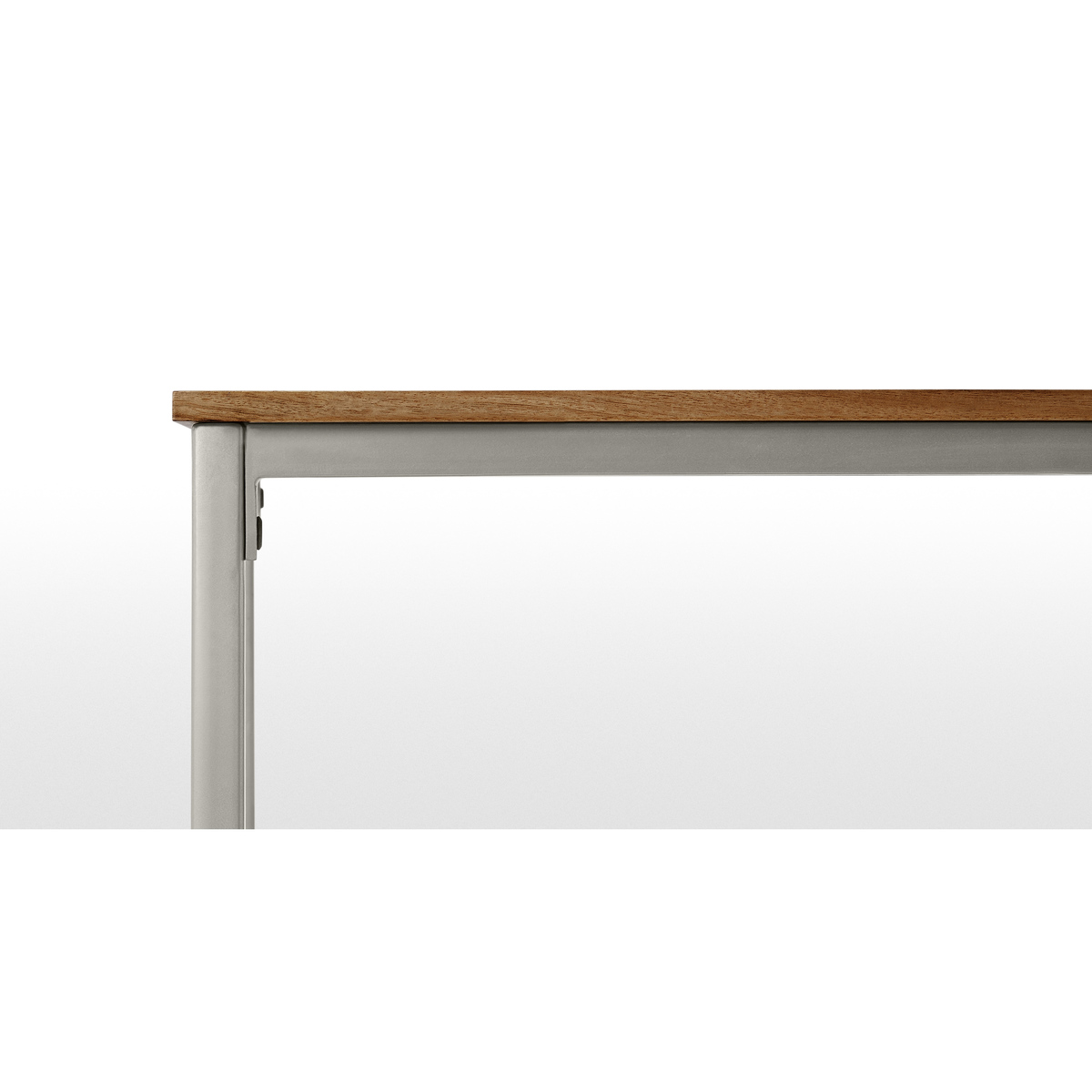 Lomond 10 Seat Dining Table, Honey Mango Wood & Brushed Steel – image 7