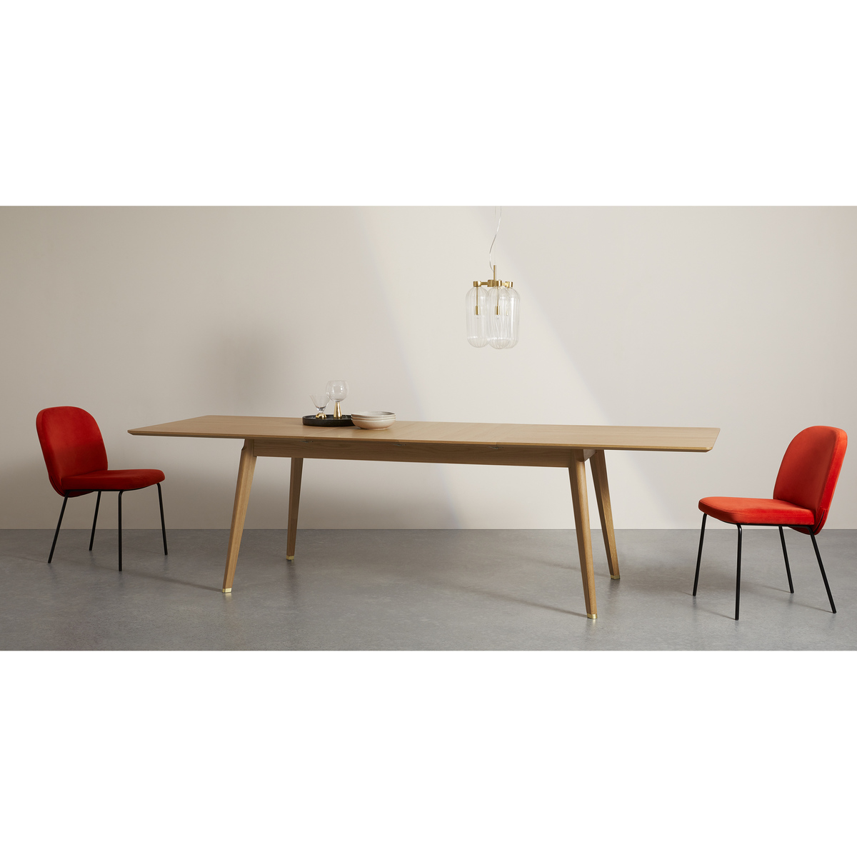 Albers Extending 6-12 Seat Dining Table, Oak – image 13