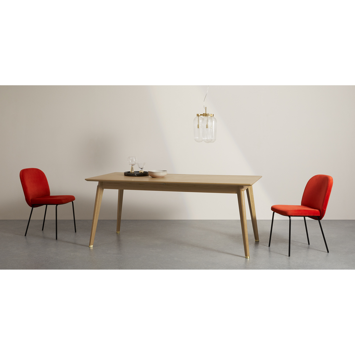 Albers Extending 6-12 Seat Dining Table, Oak – image 9
