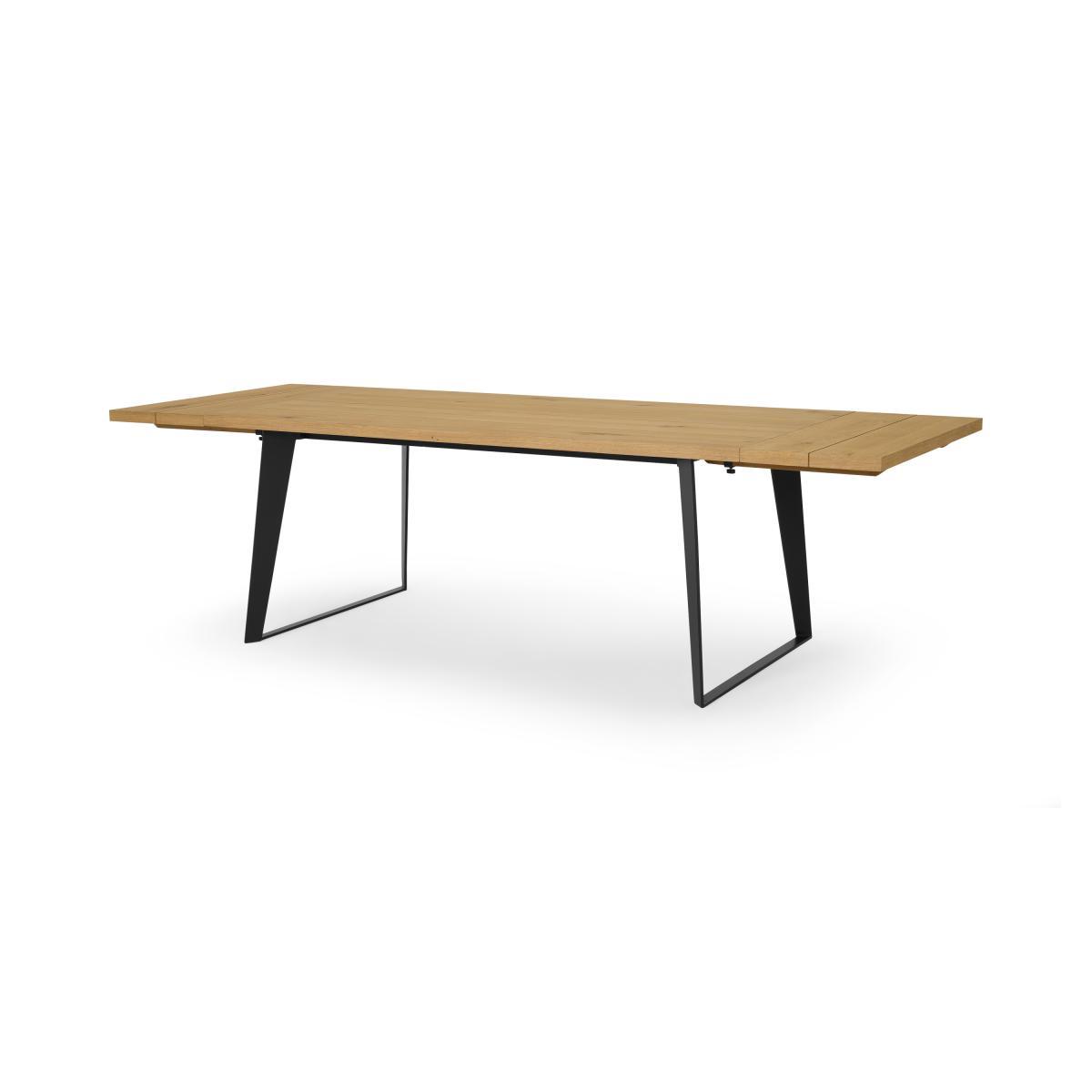 Solin 6-12 Seat Extending Dining Table, Rustic Oak – image 12