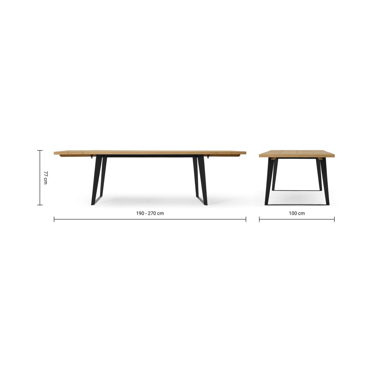 Solin 6-12 Seat Extending Dining Table, Rustic Oak – image 13