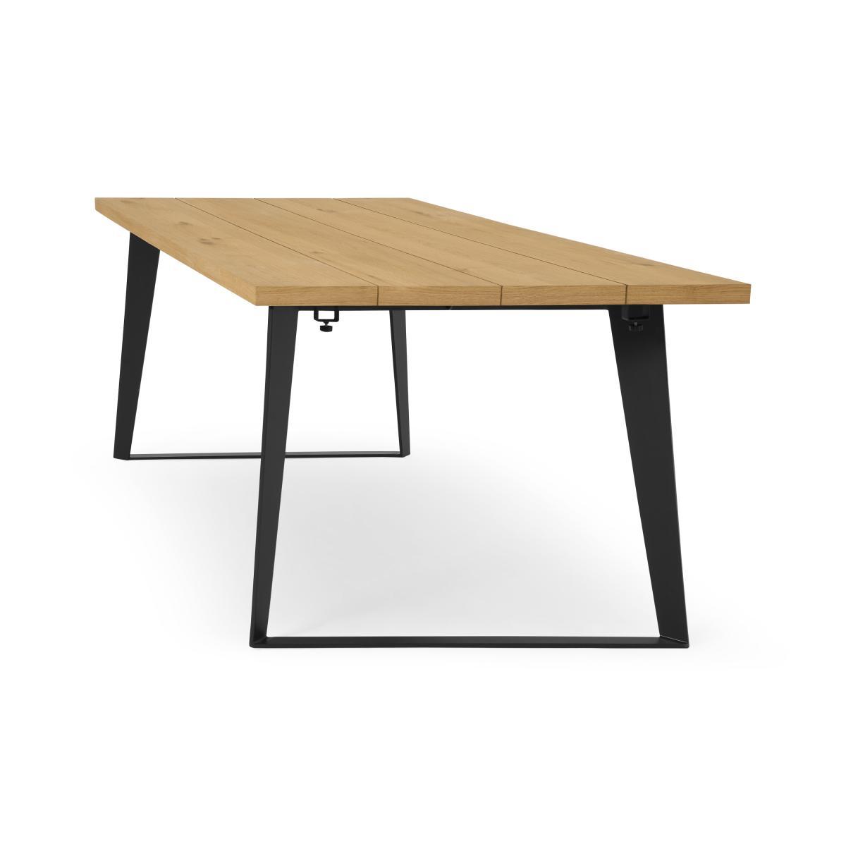 Solin 6-12 Seat Extending Dining Table, Rustic Oak – image 6