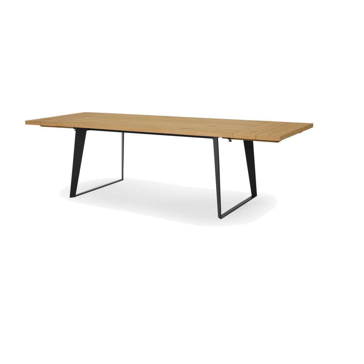 Solin 6-12 Seat Extending Dining Table, Rustic Oak – image 1