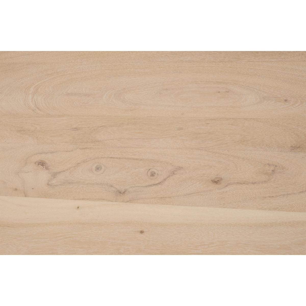 Finro 10 Seat Live Edge Dining Table, Acacia Wood & Black – image 7