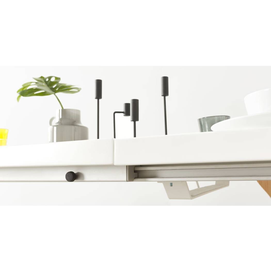 Ethan Extending Dining Table, Oak and White – image 4