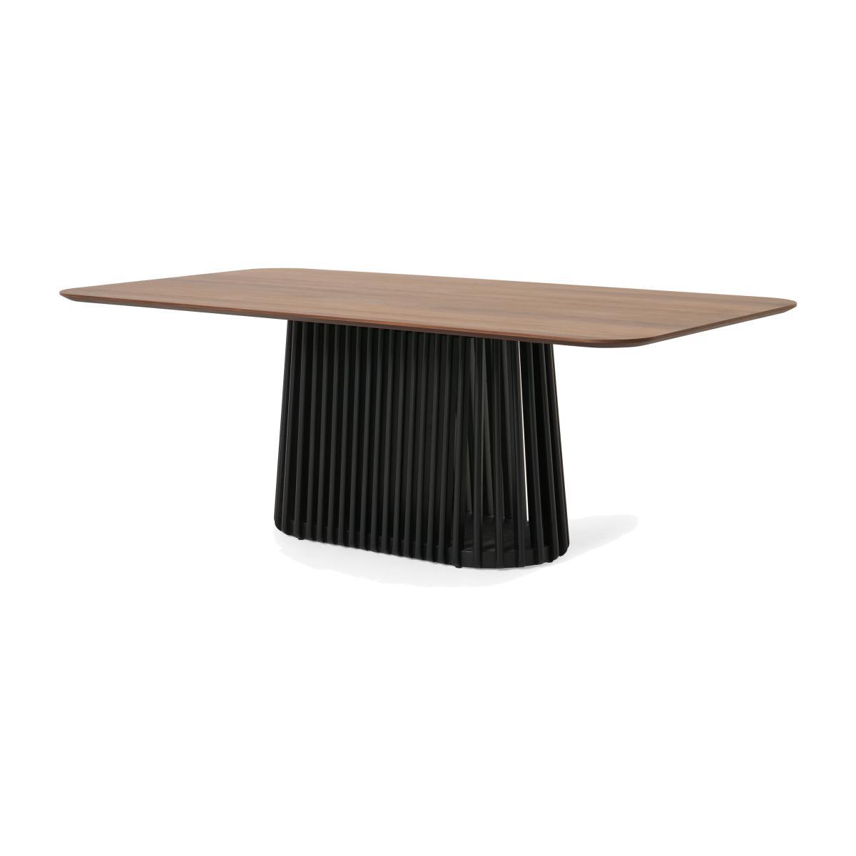 Zaragoza 8 Seat Dining Table, Walnut & Charcoal Black – image 1