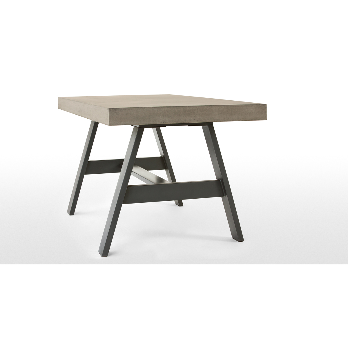 Edson Garden dining table, cement and metal – image 4