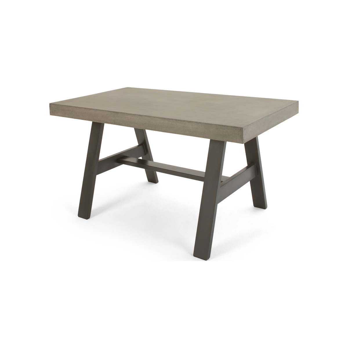 Edson Garden dining table, cement and metal – image 1
