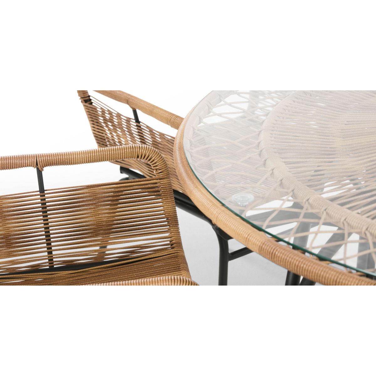 Lyra Garden 6 Seater Dining Table, Charcoal Grey – image 5