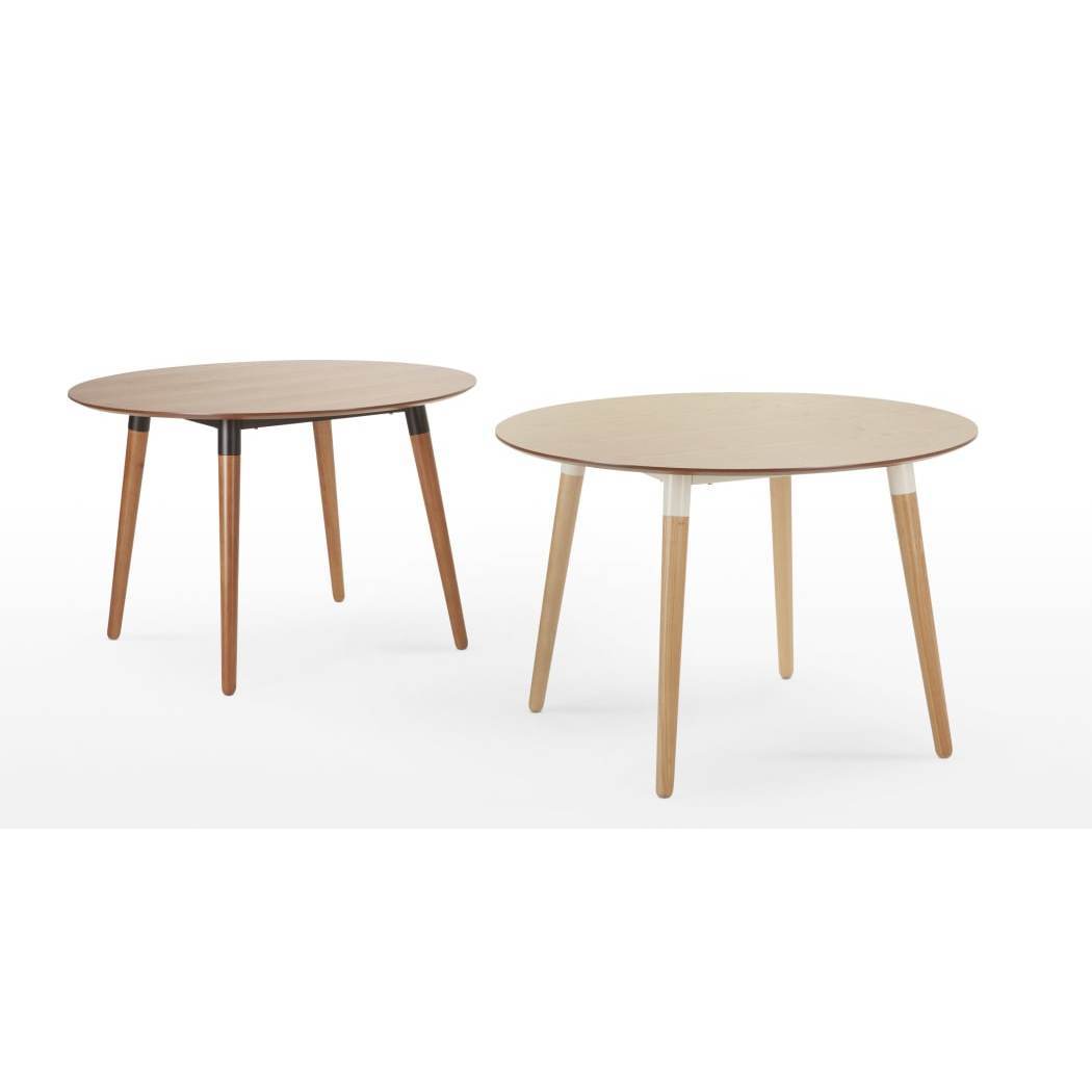 Edelweiss Round Dining Table, Ash and White – image 2