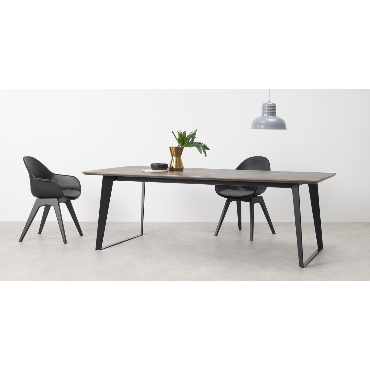 Boone 10 Seat Dining Table, Concrete Resin Top – image 3