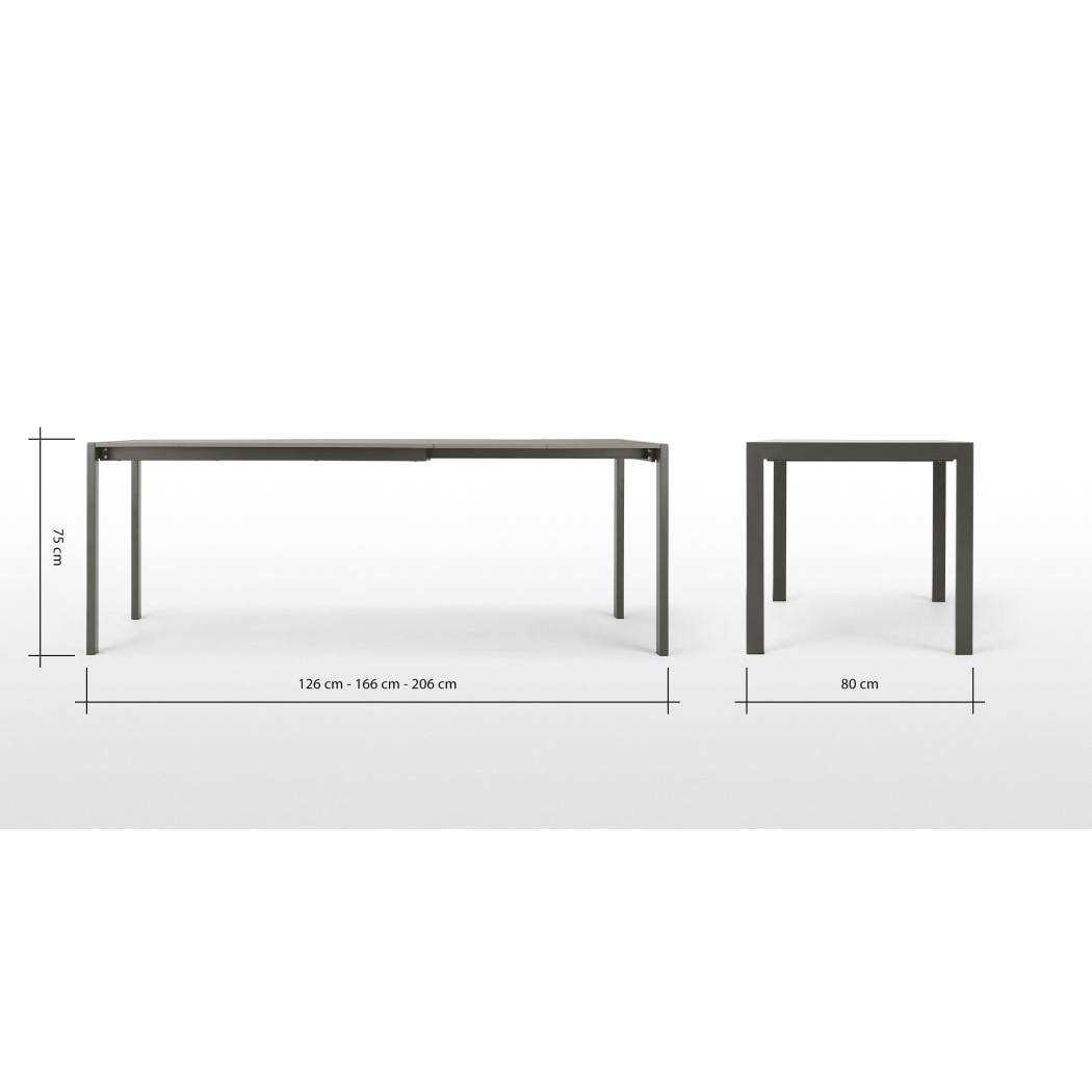 Swift Extending Dining Table, Tonal Grey – image 8