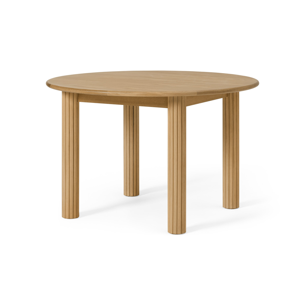 Tambo 4 Seat Round Dining Table, Oak – image 2