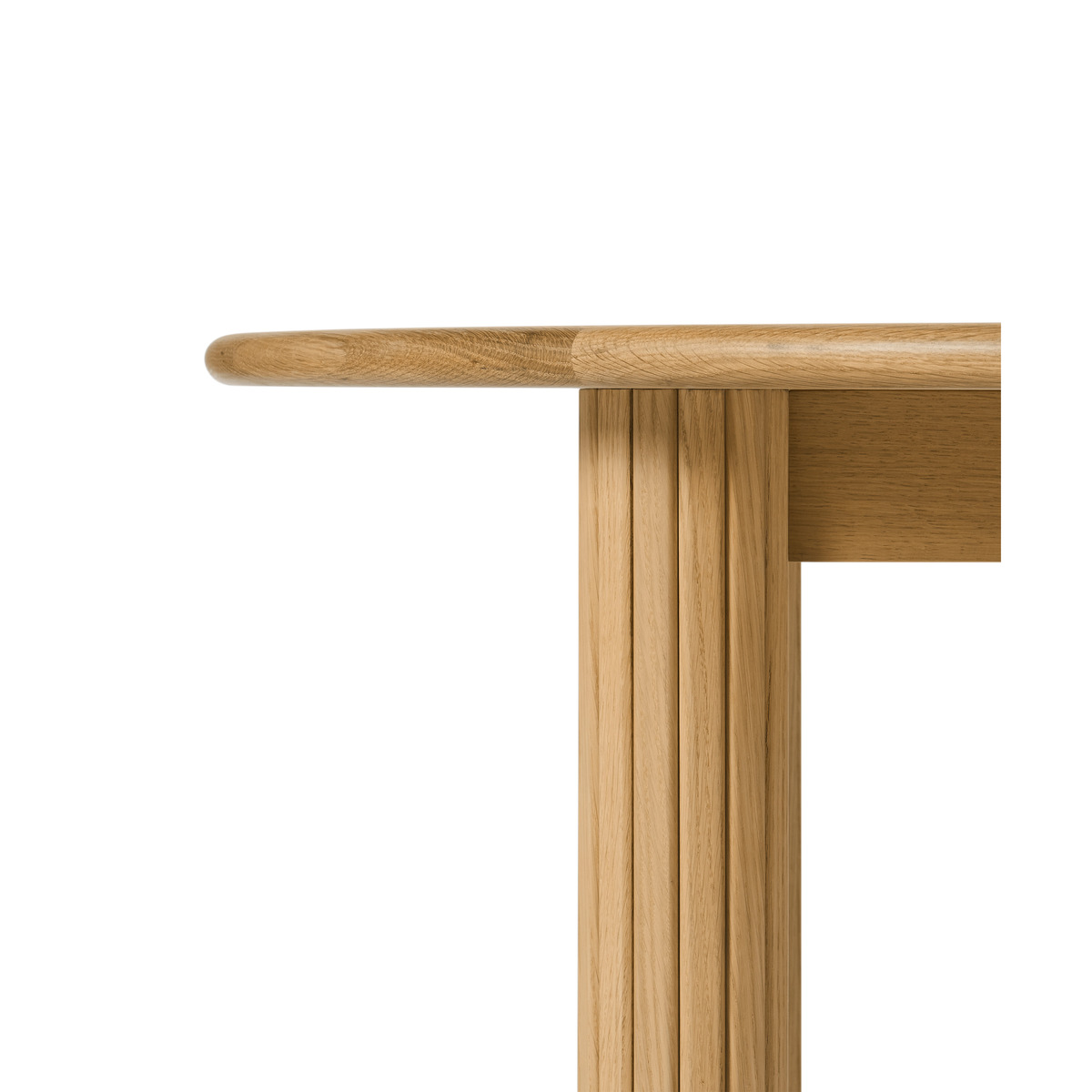 Tambo 4 Seat Round Dining Table, Oak – image 7