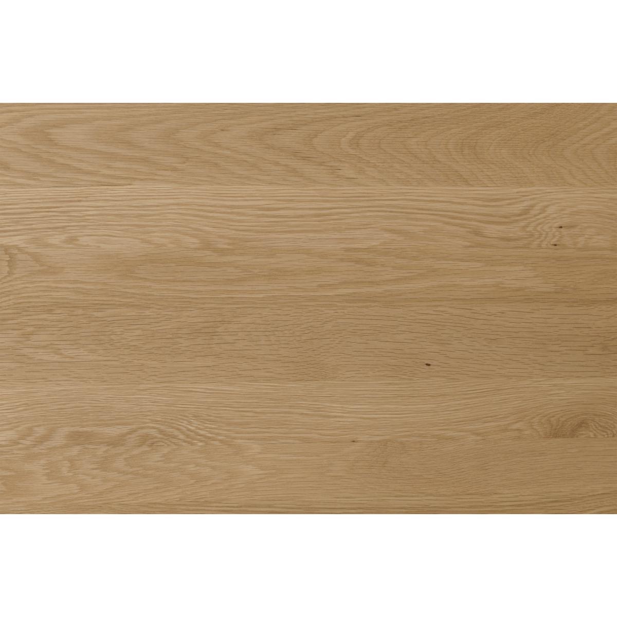 Abbon 4 Seat Round Dining Table, Textured Oak – image 7
