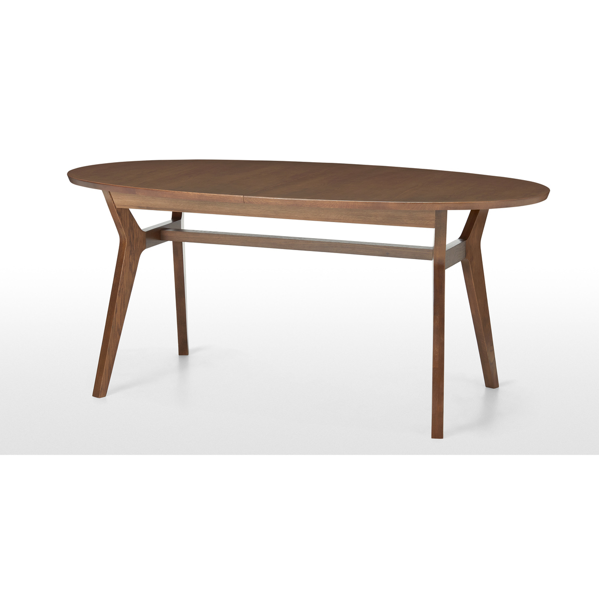 Jenson 6-8 Seat Oval Extending Dining Table, Dark Stain Oak – image 4