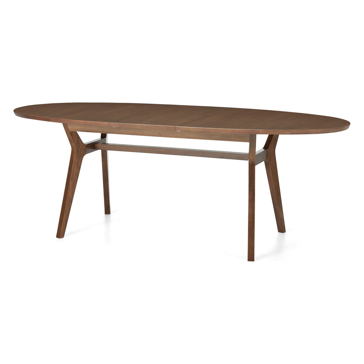 Jenson 6-8 Seat Oval Extending Dining Table, Dark Stain Oak – image 1