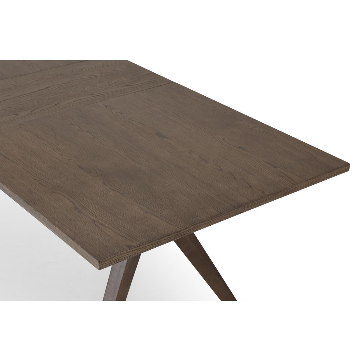 Wingrove 8-10 Seat Extending Dining Table, Dark French Oak – image 8
