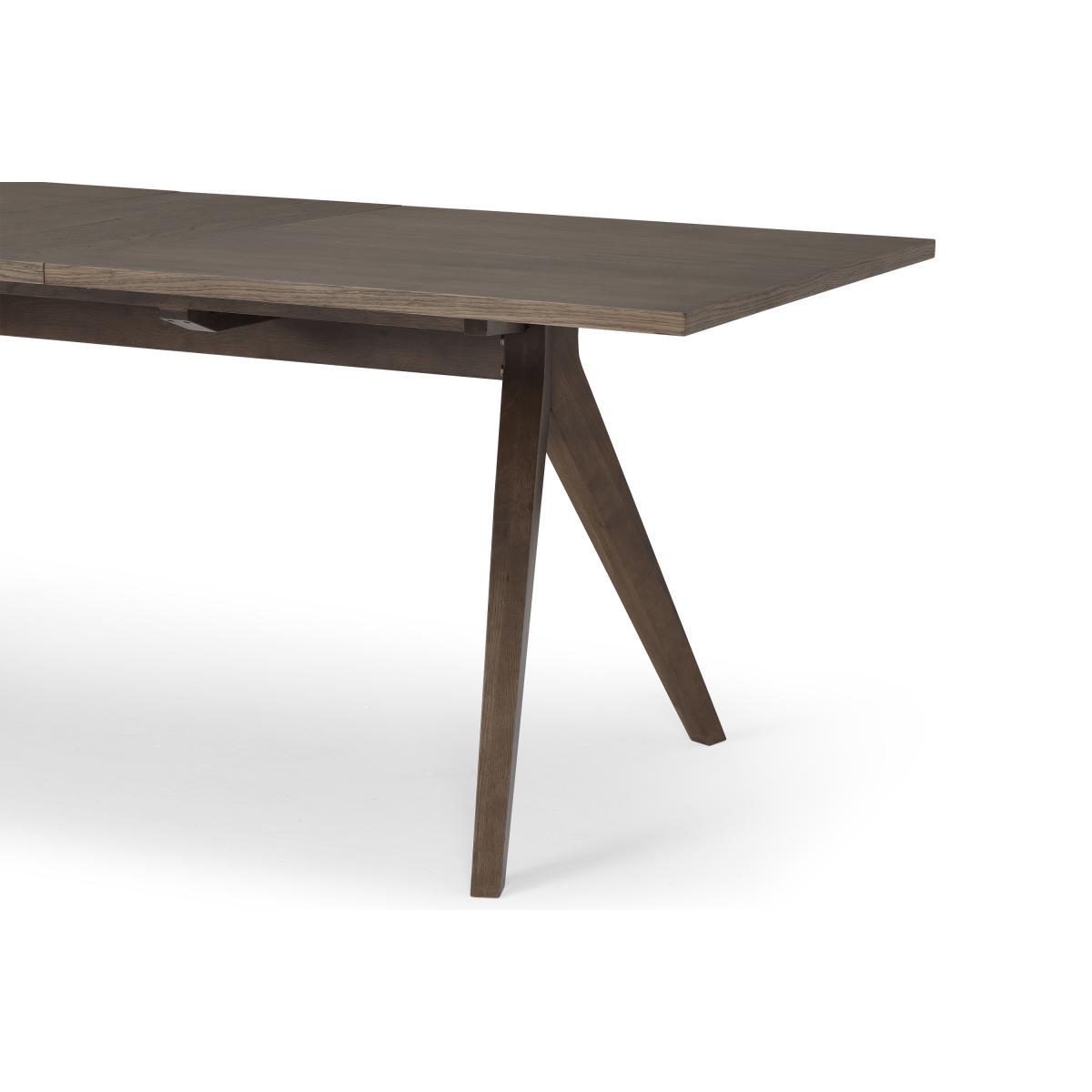 Wingrove 8-10 Seat Extending Dining Table, Dark French Oak – image 10