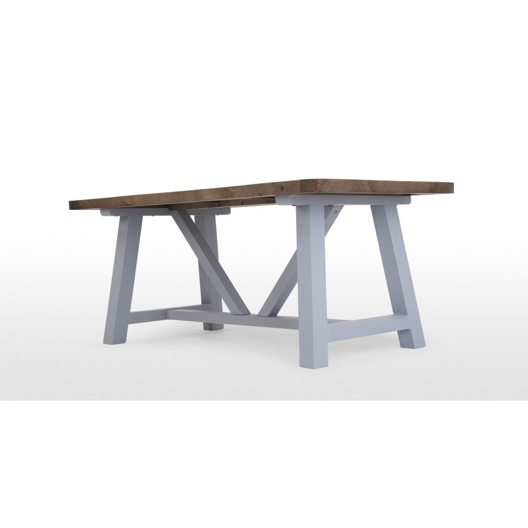 Iona Large Dining Table, Solid Pine and Pebble Grey – image 2