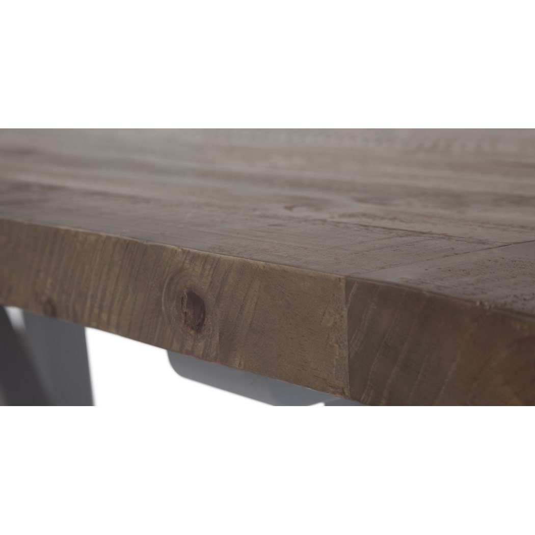 Iona Large Dining Table, Solid Pine and Pebble Grey – image 7