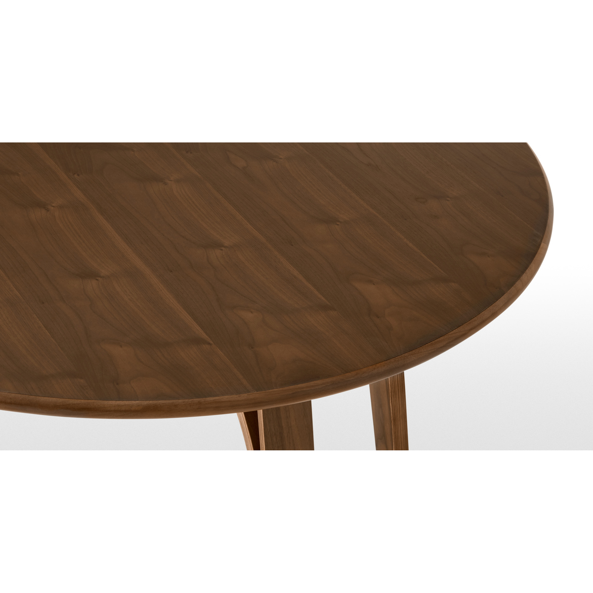 Safia 4 Seat Round Dining Table, Walnut – image 5