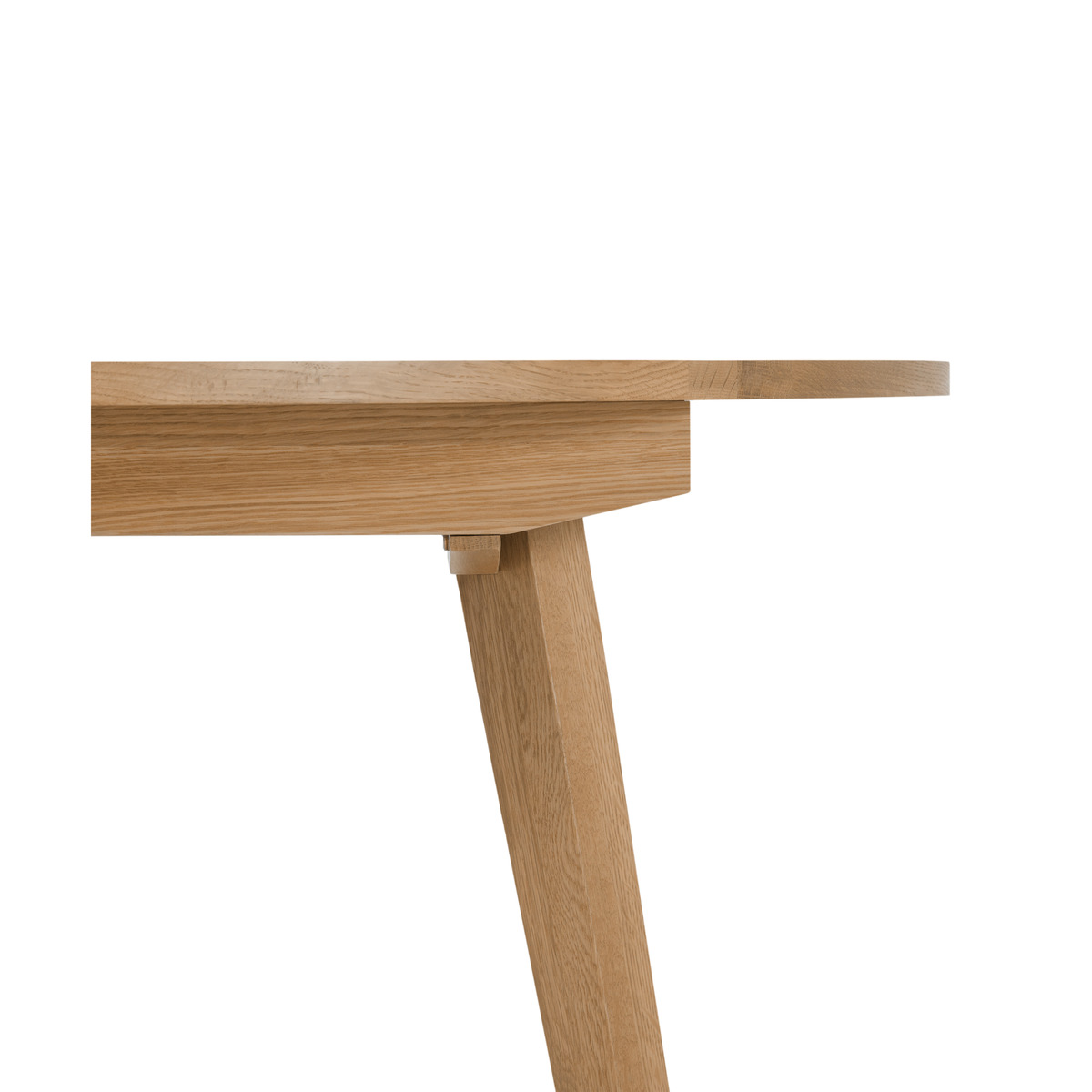 Wingrove 4-6 Seat Round to Oval Extending Dining Table, French Oak – image 3