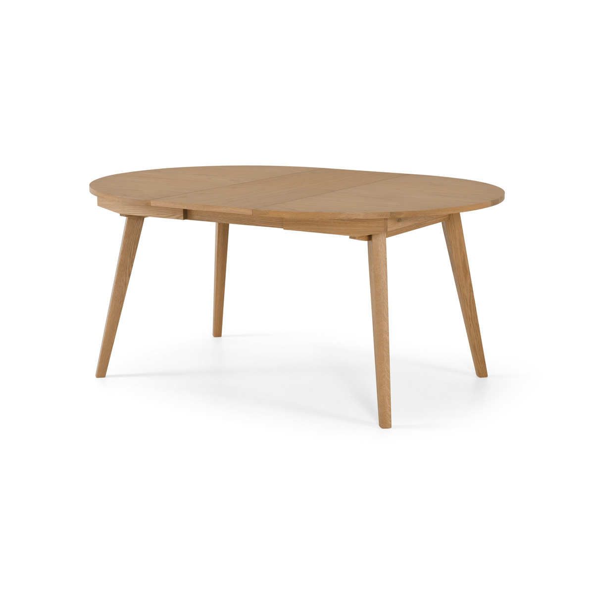 Wingrove 4-6 Seat Round to Oval Extending Dining Table, French Oak – image 4