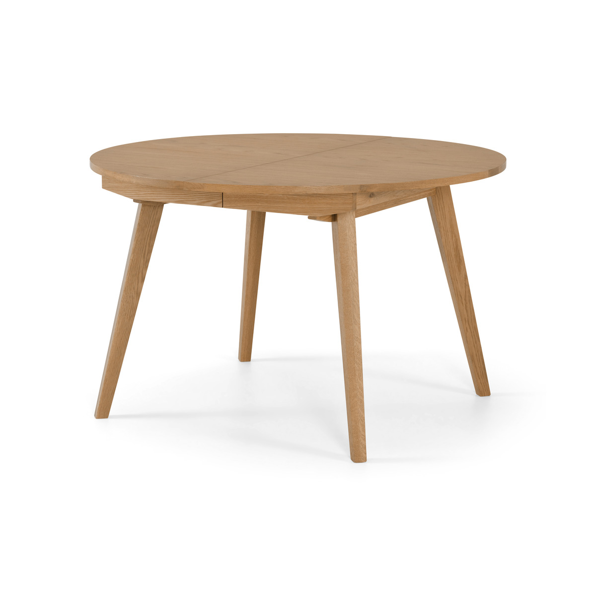 Wingrove 4-6 Seat Round to Oval Extending Dining Table, French Oak – image 6