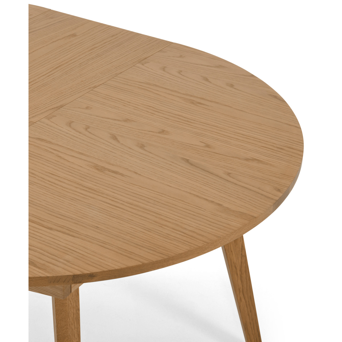 Wingrove 4-6 Seat Round to Oval Extending Dining Table, French Oak – image 11