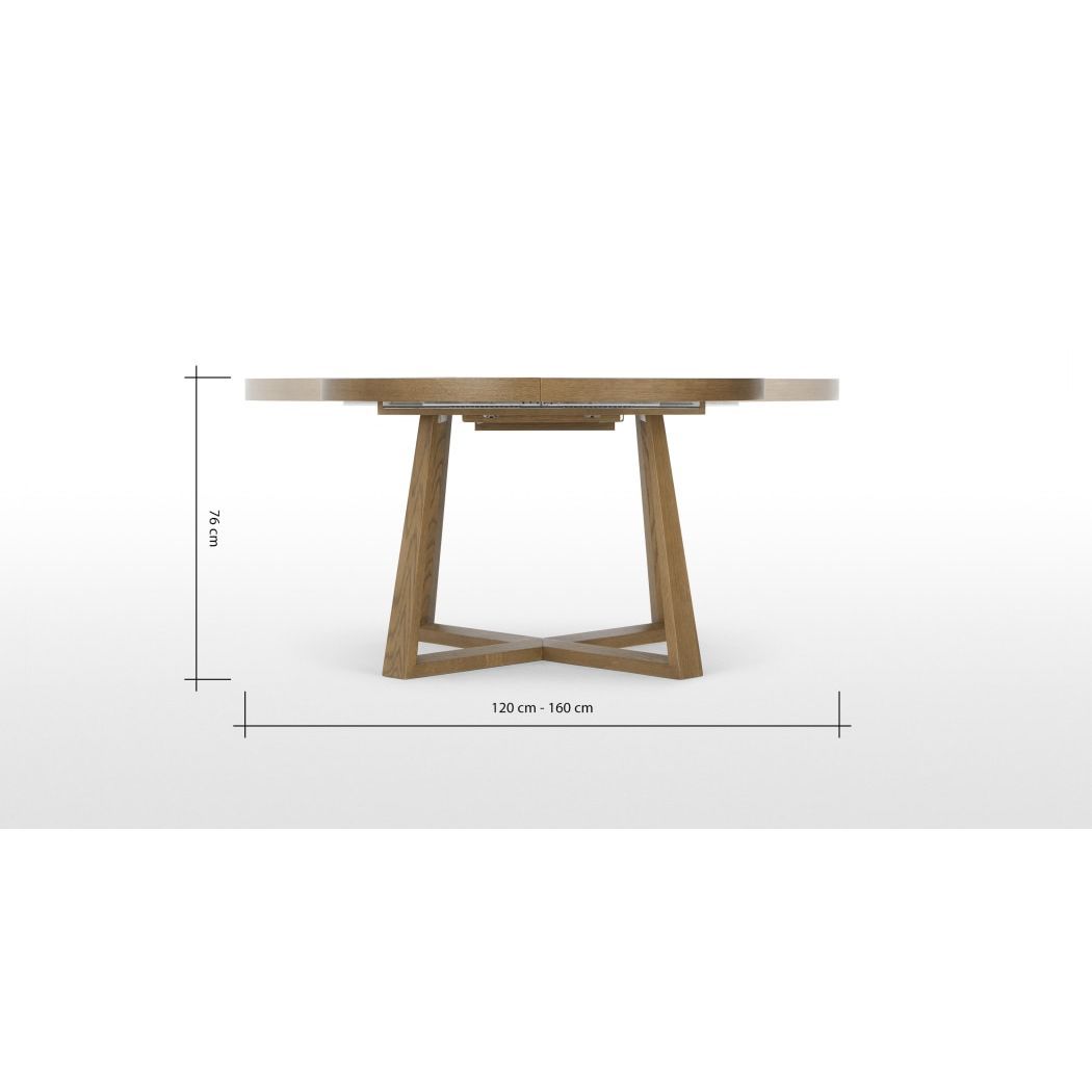 Belgrave Extending Dining Table, Dark Stained Oak – image 3