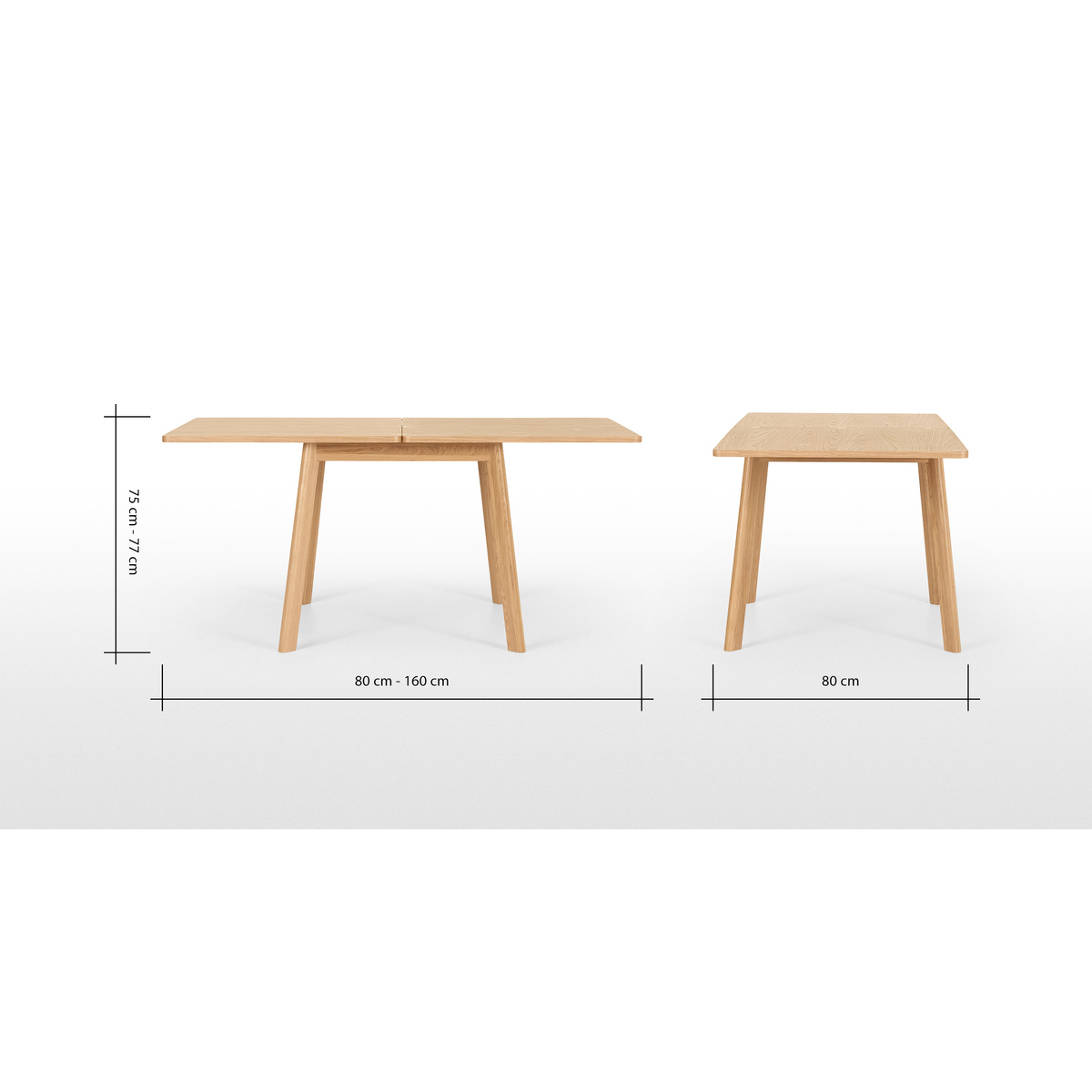 MADE Essentials Benn 4 - 6 Seat Extending Dining Table, Oak – image 11