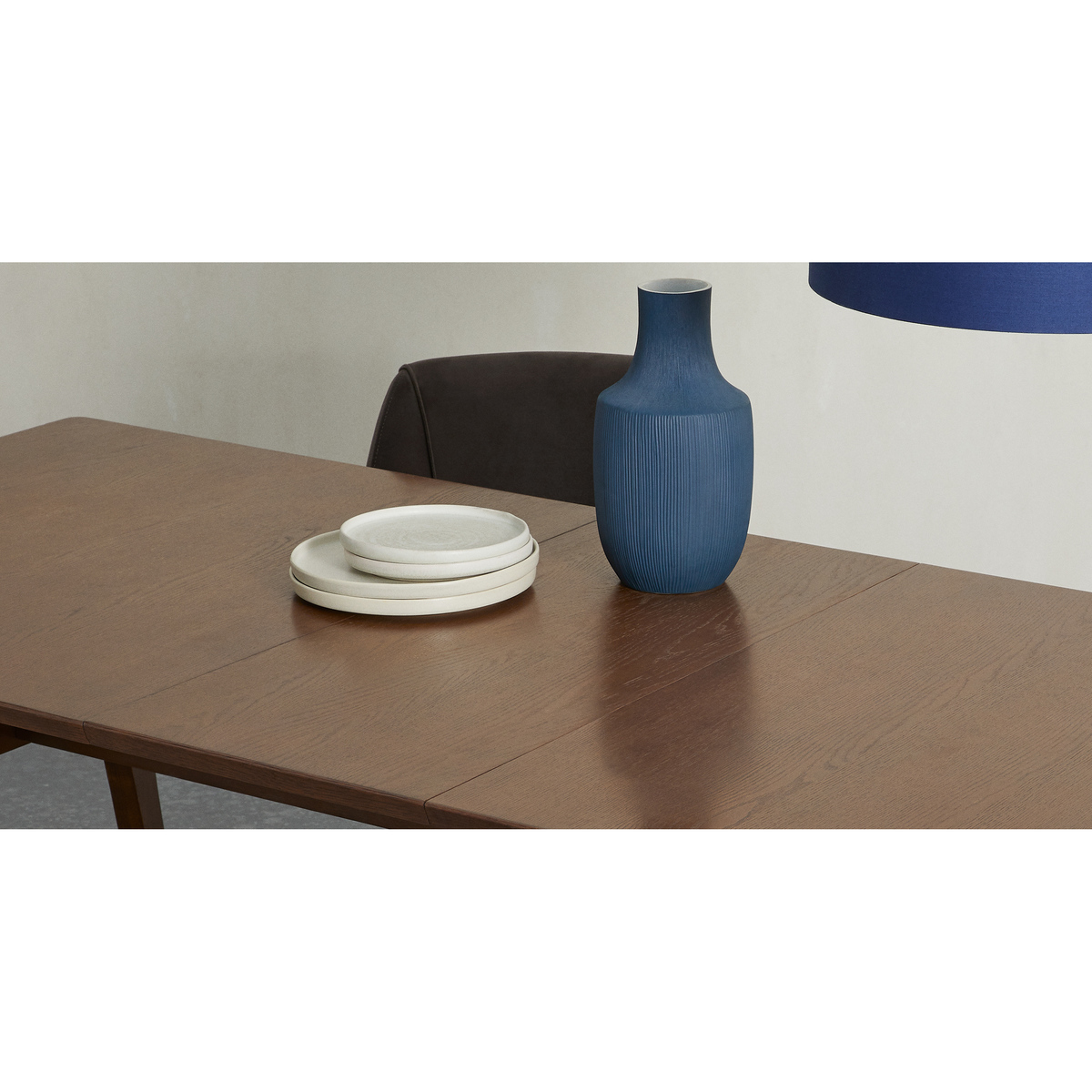 Jenson 6-8 Seat Extending Dining Table, Dark Stain Oak – image 5