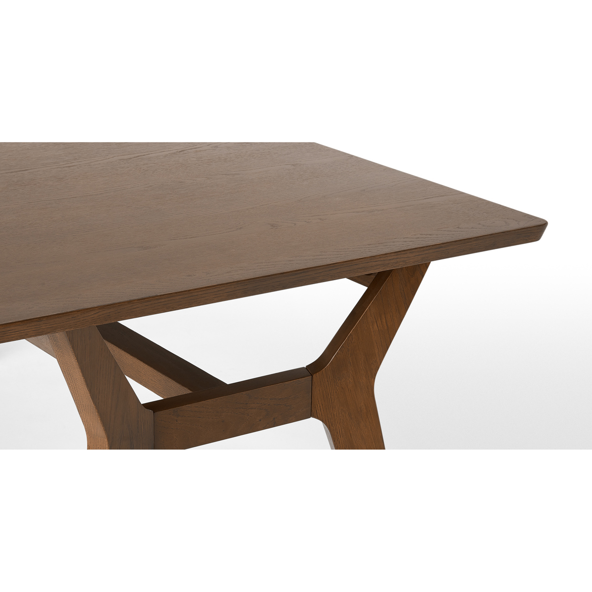 Jenson 6-8 Seat Extending Dining Table, Dark Stain Oak – image 9