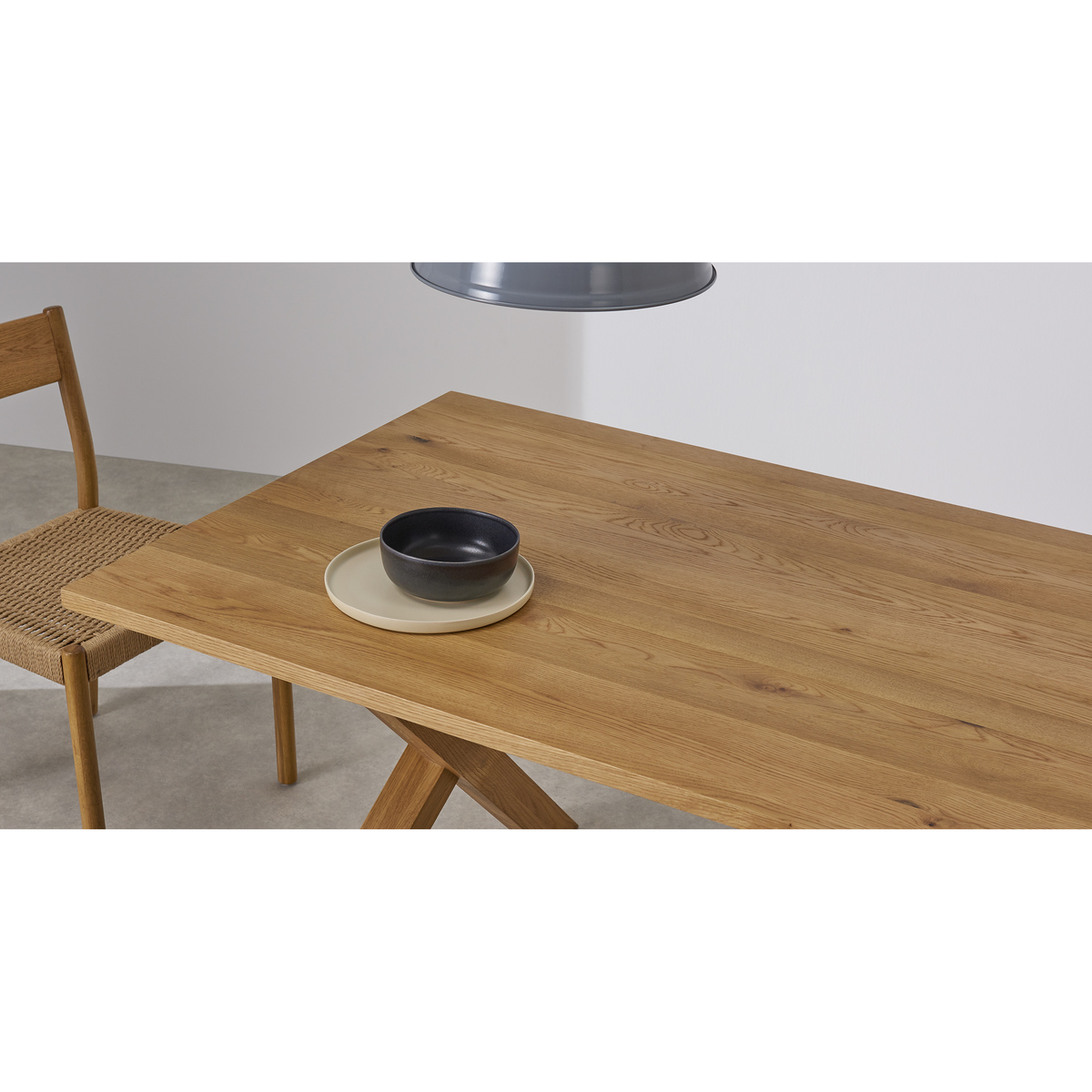 Bayron 8 Seat Dining Table, Brushed Solid Oak – image 3