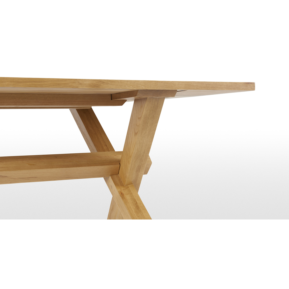 Bayron 8 Seat Dining Table, Brushed Solid Oak – image 5