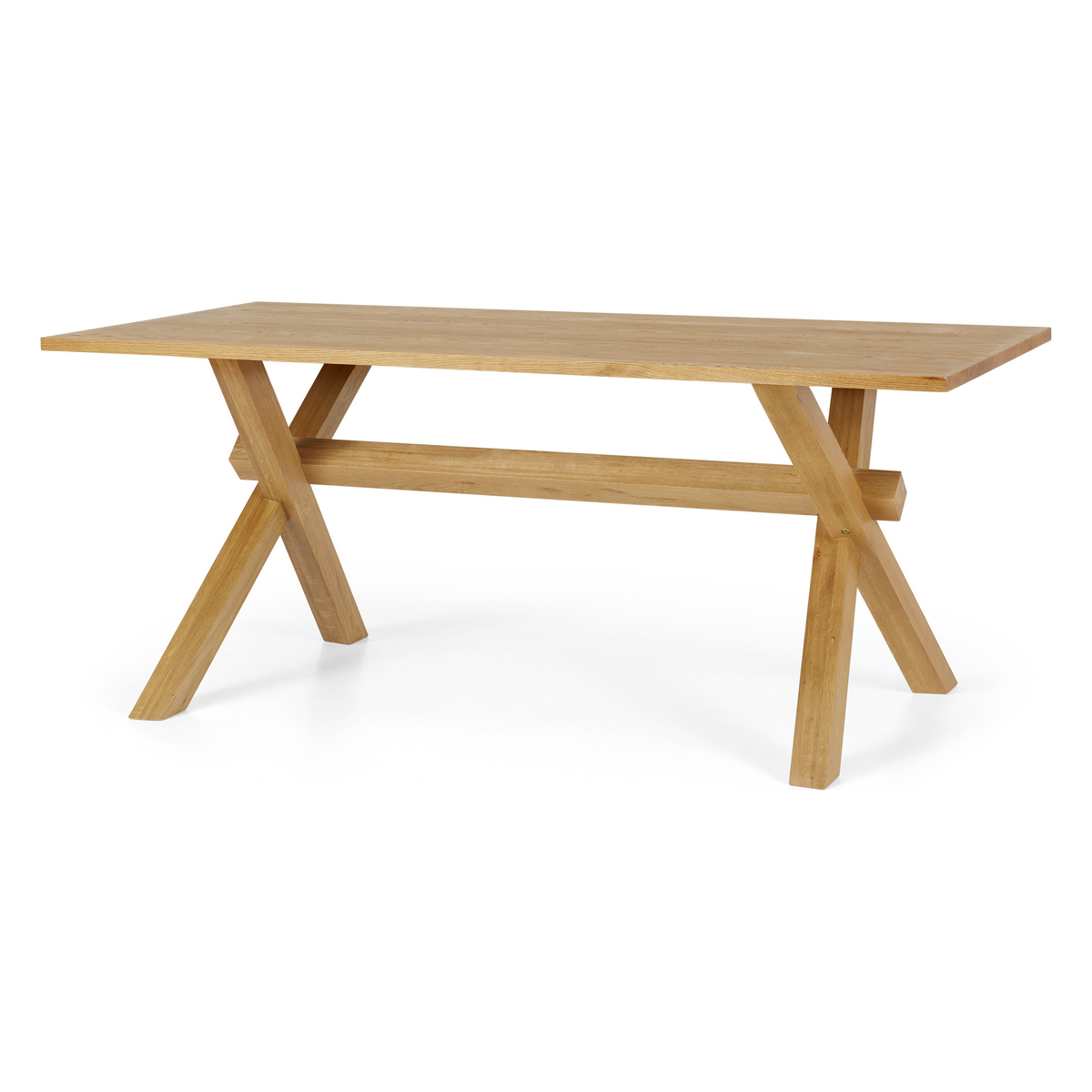 Bayron 8 Seat Dining Table, Brushed Solid Oak – image 1