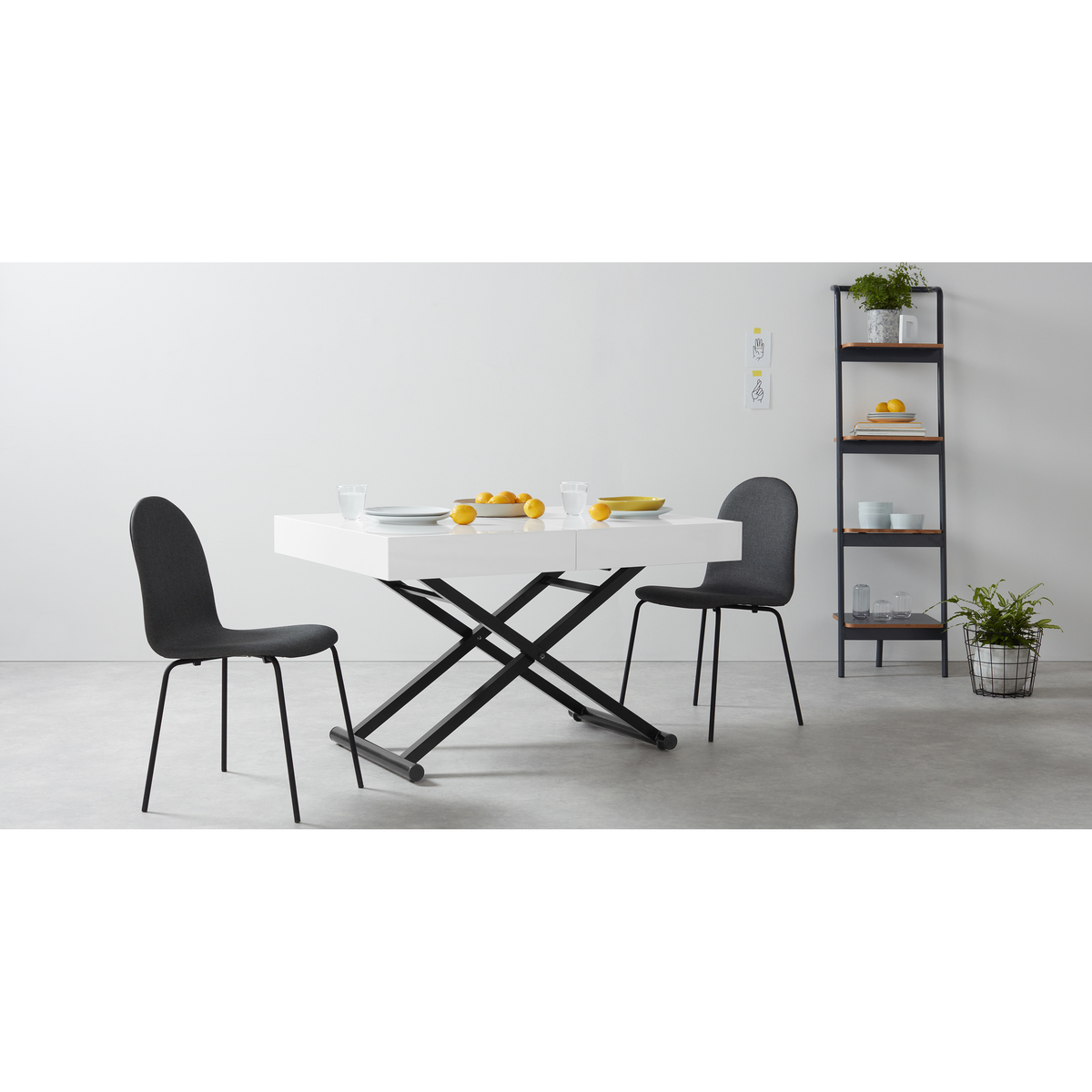 MADE  Essentials Rhys Dining Into Coffee Table, White – image 6
