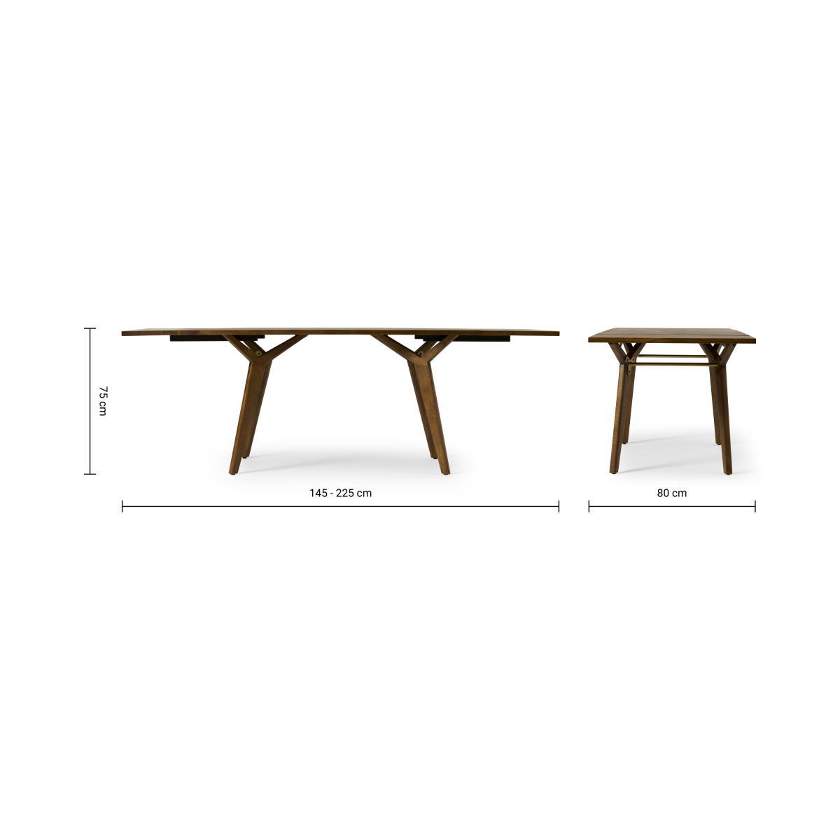 Yates 4-8 Seat Extending Dining Table, Mango Wood – image 10